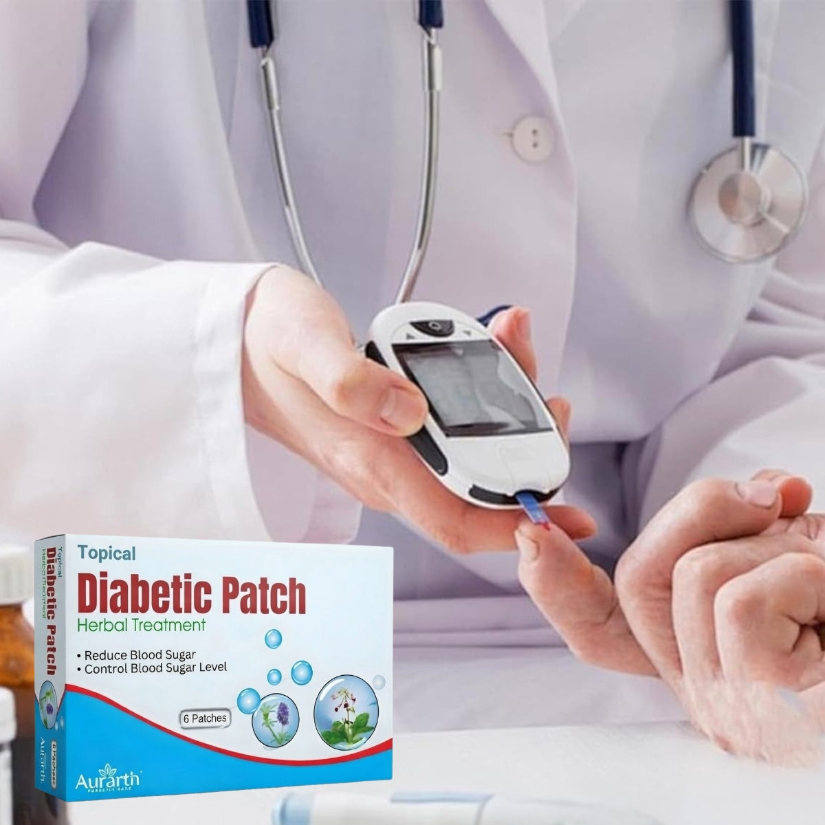 2-PACK Blood Sugar Diabetes Patch Diabetes Patch For Men & Women 6pcs Diabetic Patch Diabetes Plasters
