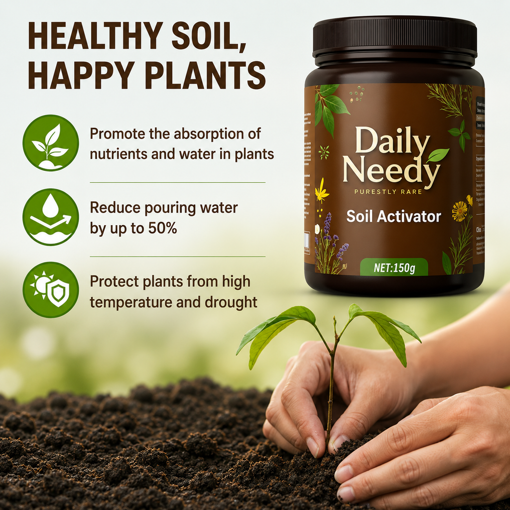 (Pack of 2) Soil Activated Treasure – Organic Soil Activator to Loosen Hard Soil, Boost Root Growth & Make Plants Healthy