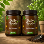 (Pack of 2) Soil Activated Treasure – Organic Soil Activator to Loosen Hard Soil, Boost Root Growth & Make Plants Healthy