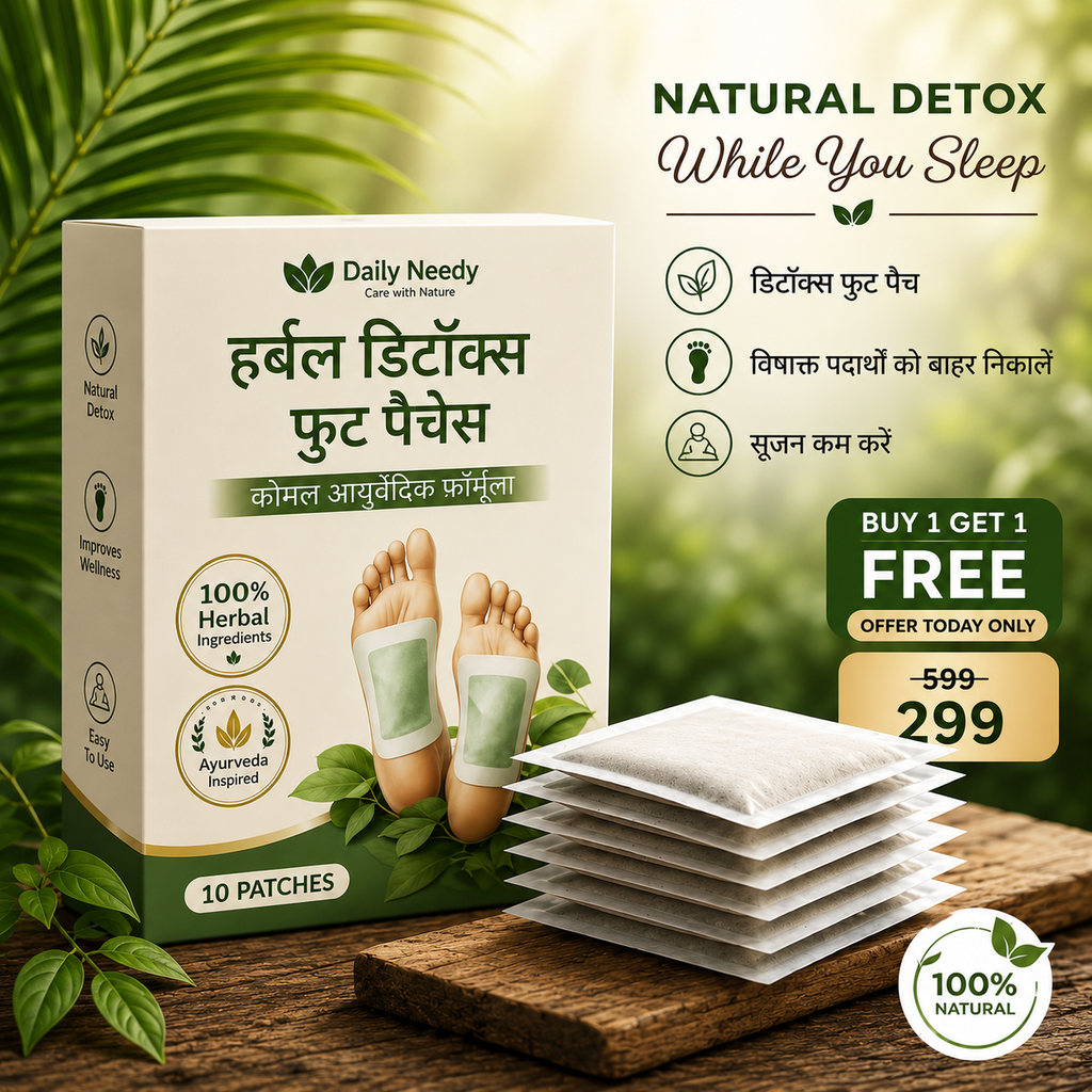 2-PACK Herbal Foot Detox Pads for Toxin Removal | Pain Relief Foot Patches for Feet Cleansing