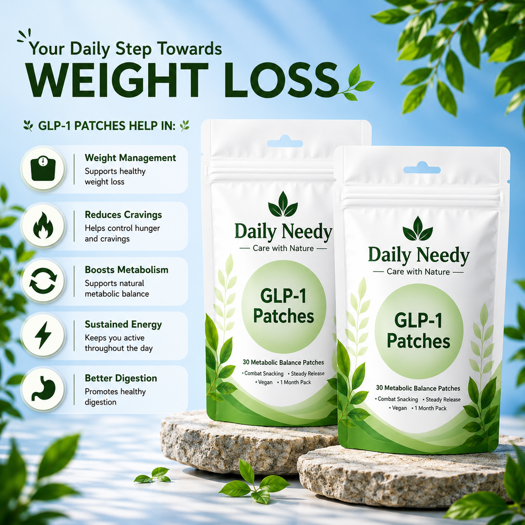 GLP-1 Weight Loss Patches for Appetite Control, Craving Reduction & Metabolism Support (30 Patch Pack)