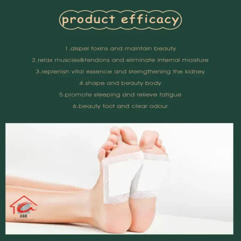 BUY 1 PACK GET 1 FREE 100% Herbal & Gentle Ingredient Detox Foot Pads (1 BOX = 20 PATCHES)