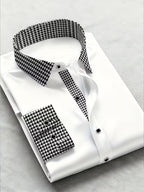 Men Full Sleeve White Casual Shirt (SKU-012)