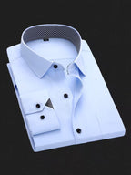 Men Full Sleeve Blue Casual Shirt (SKU-026)