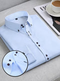 Men Full Sleeve Blue Casual Shirt (SKU-025)