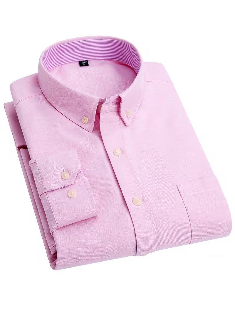 2pcs New Oxford Shirt, Wrinkle-Free Long Sleeve (SKU-2S-26)