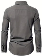 Men Full Sleeve Grey Casual Shirt (SKU-014)