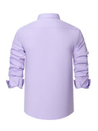 Men Full Sleeve Purple Casual Shirt (SKU-028)