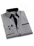 Men Full Sleeve Grey Casual Shirt (SKU-001)