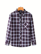 Men Full Sleeve Black Check Casual Shirt (SKU-031)