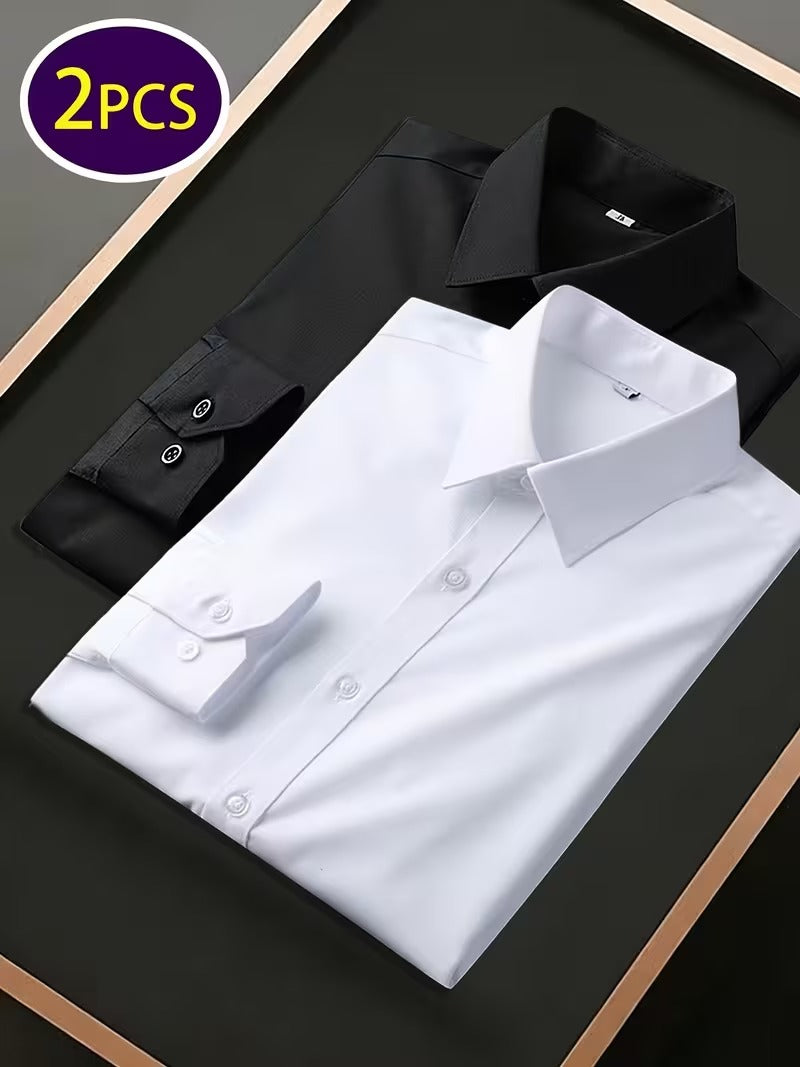 Two Simple, Stylish, and Comfortable Long-sleeve Shirts for All Seasons (SKU-2S-10)