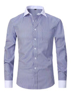 Men Full Sleeve Blue Line Casual Shirt (SKU-009)