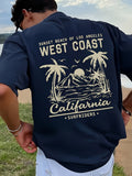 100% Cotton Printed Men's Pure Cotton Vintage T-Shirt -0101