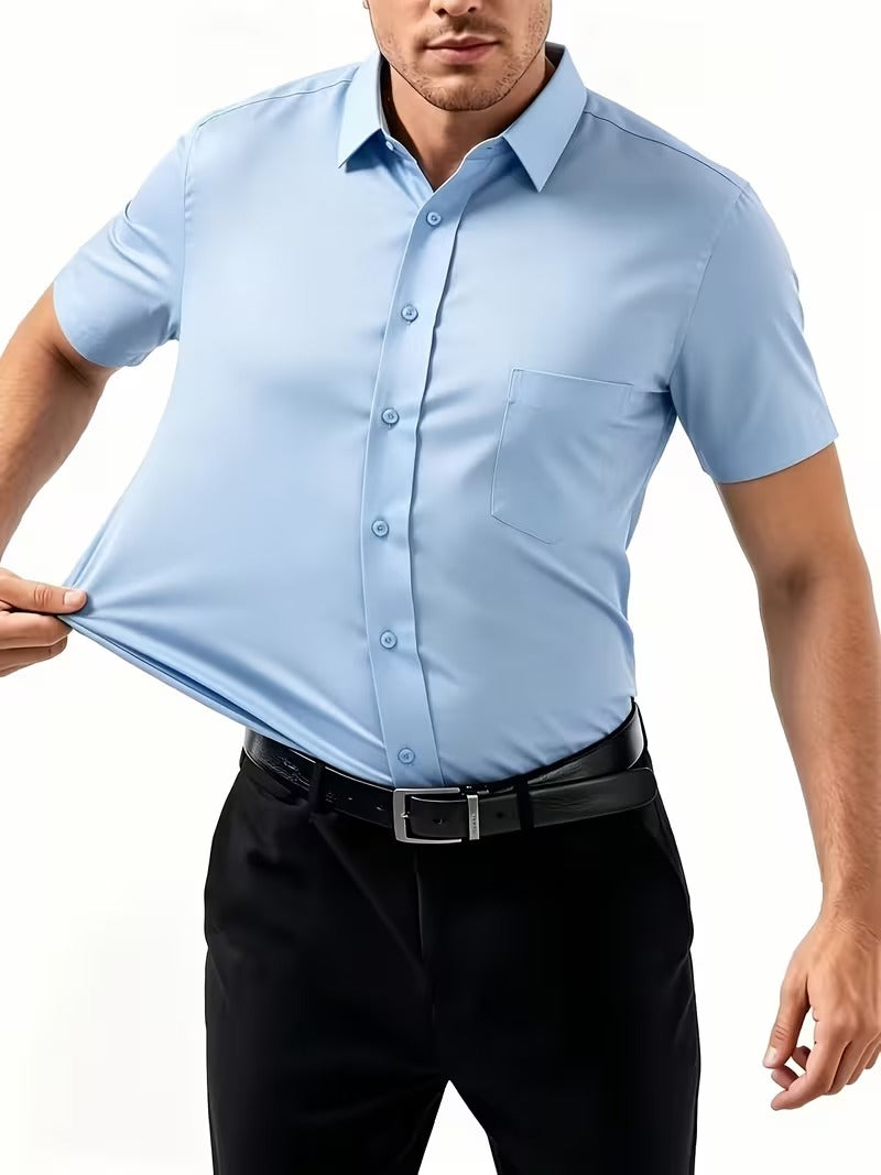 2-pc Casual Shirt Set, Short Sleeve And Button- Style in Checkered Prints (SKU-2S-36)