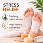 2-PACK Herbal Foot Detox Pads for Toxin Removal | Pain Relief Foot Patches for Feet Cleansing