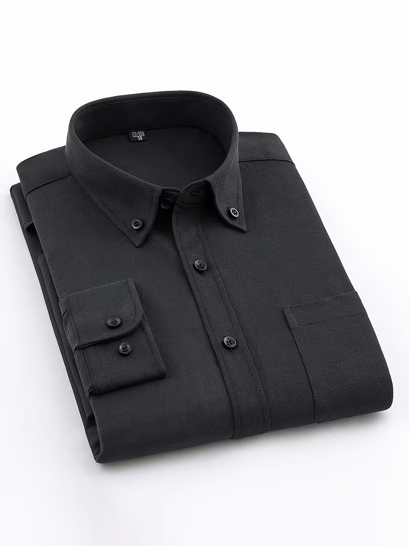 Men's Oxford Long-sleeved Shirt (SKU-2S-38)