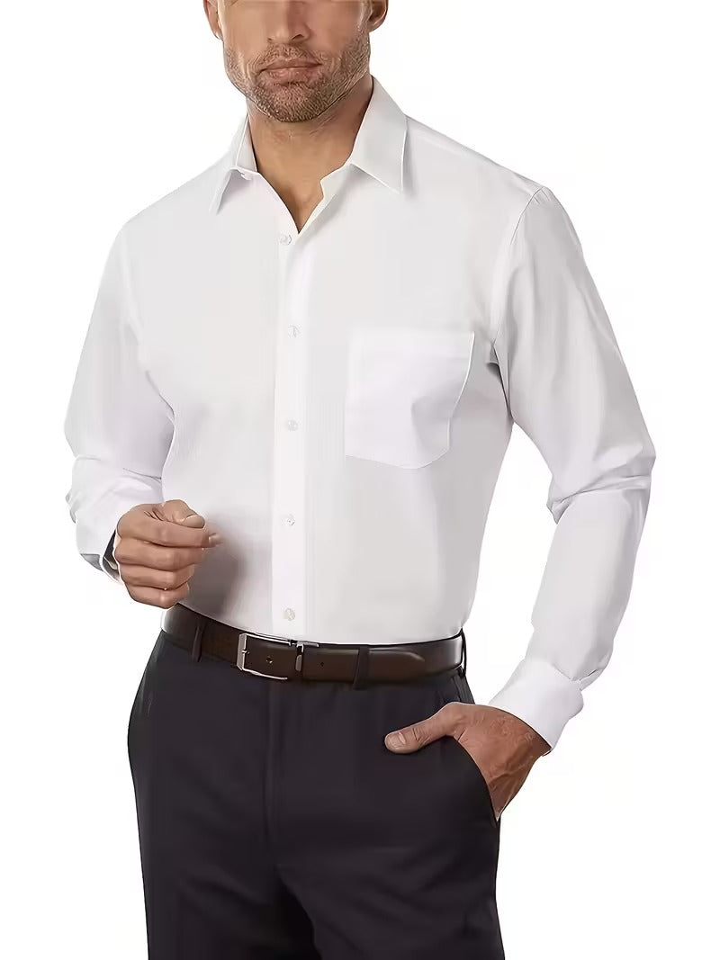 Two-Piece Solid Color Button- Shirt (SKU-2S-39)