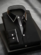 Men Full Sleeve Black Casual Shirt (SKU-032)