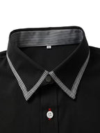 Men Full Sleeve Black Casual Shirt (SKU-032)