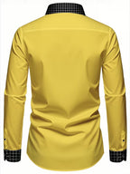 Men Full Sleeve Yellow Casual Shirt (SKU-006)