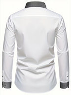 Men Full Sleeve White Casual Shirt (SKU-012)
