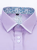 Men Full Sleeve Purple Casual Shirt (SKU-028)
