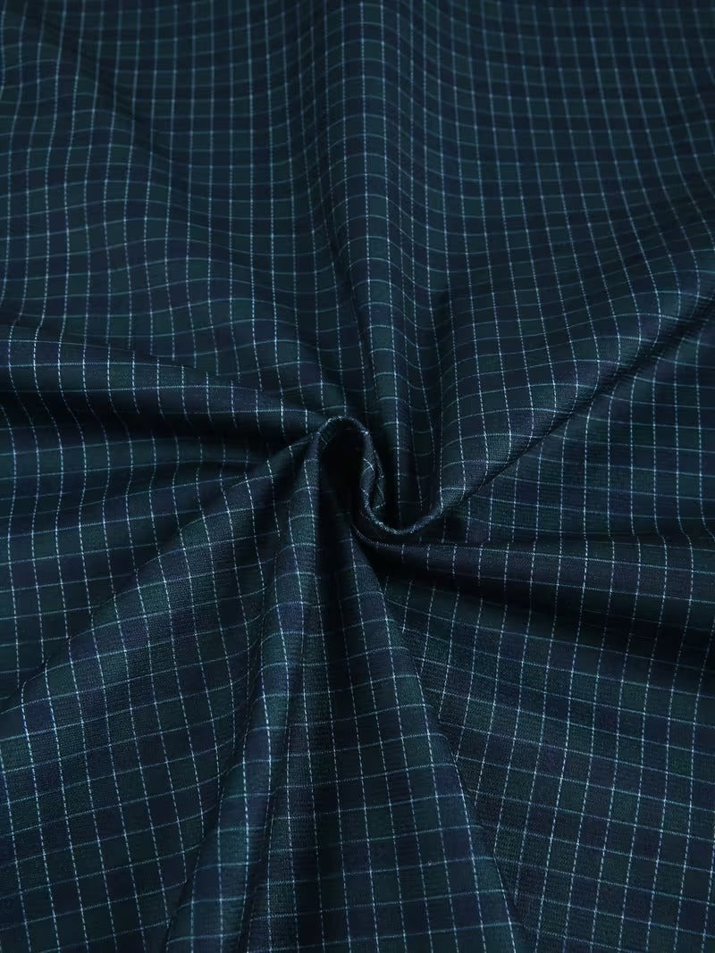 2-pc Casual Shirt Set, Short Sleeve And Button- Style in Checkered Prints (SKU-2S-35)