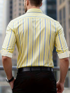 Men Full Sleeve Yellow Casual Shirt (SKU-008)