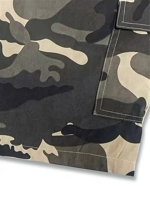 3pcs Camo Cargo Shorts for Men