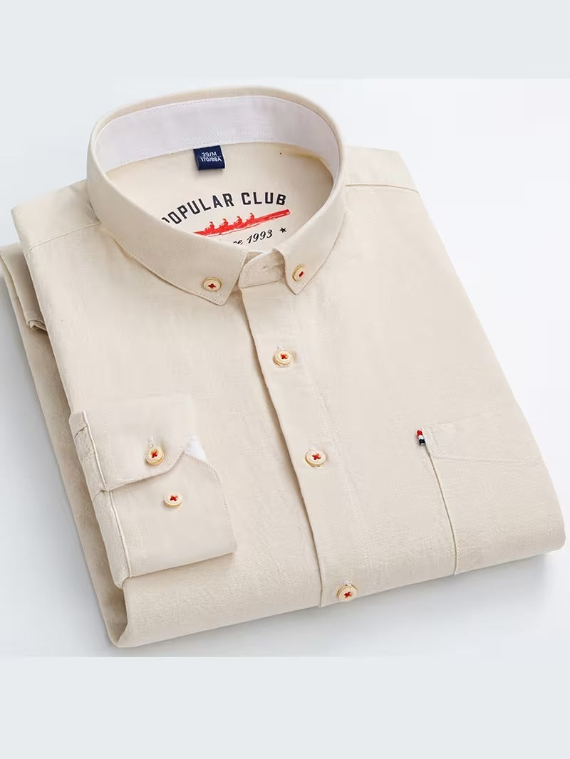2pcs Long Sleeve Shirts, Men's Business Dress Shirts (SKU-2S-50)
