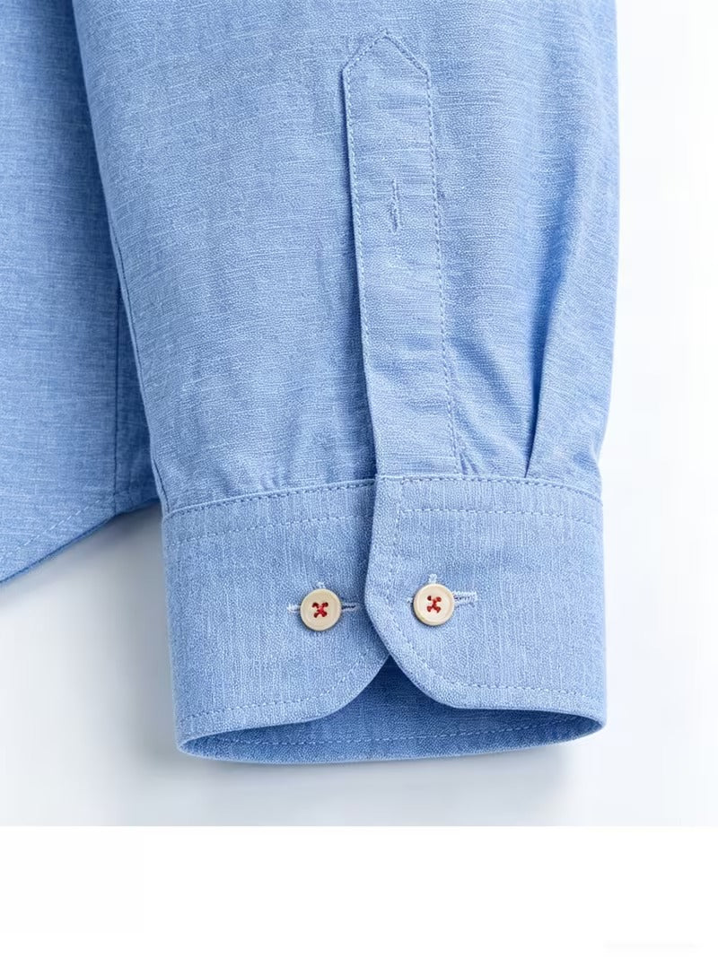 2pcs Long Sleeve Shirts, Men's Business Dress Shirts (SKU-2S-17)