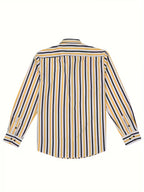 Men Full Sleeve Blue and Yellow Casual Shirt (SKU-005)
