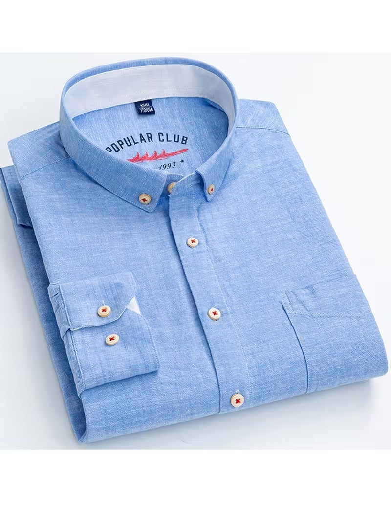 2pcs Long Sleeve Shirts, Men's Business Dress Shirts (SKU-2S-17)