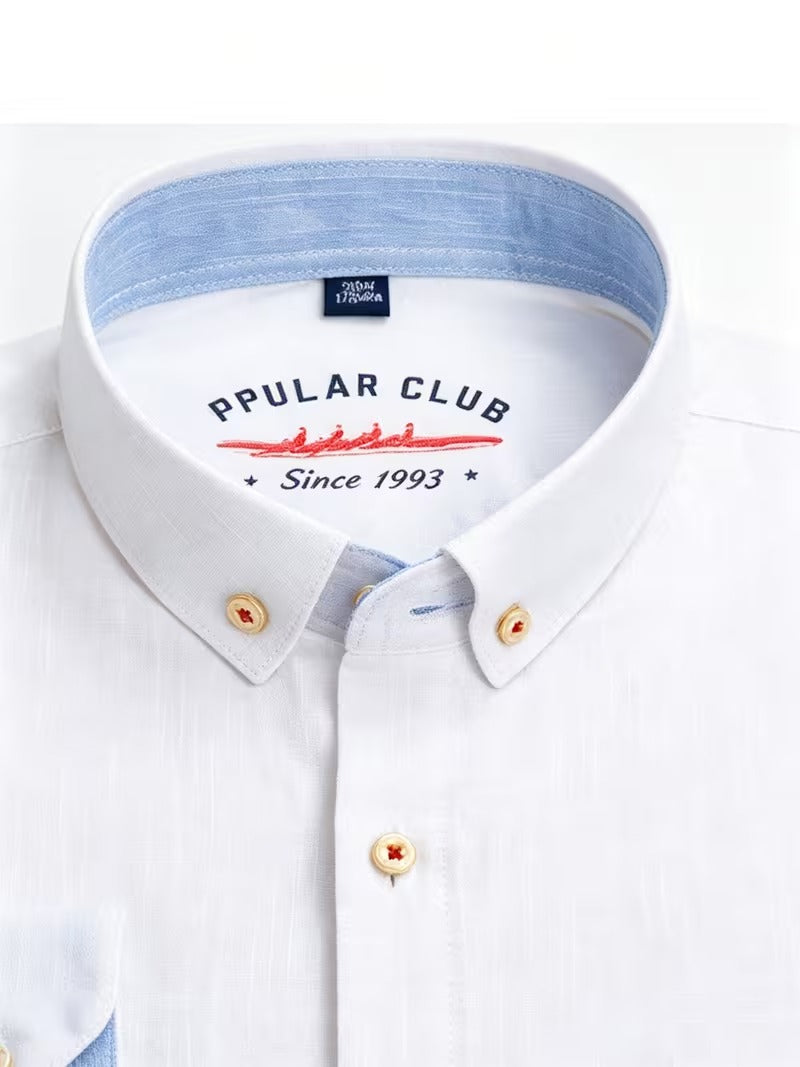 2pcs Long Sleeve Shirts, Men's Business Dress Shirts (SKU-2S-17)
