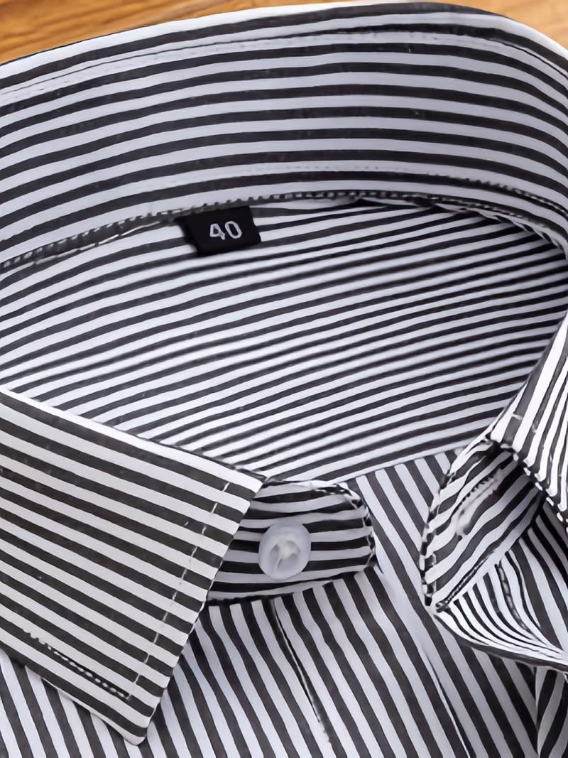 Two-Piece Set of Men'S Striped Shirts for Spring (SKU-2S-02)