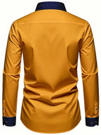 Men Full Sleeve Yellow Casual Shirt (SKU-013)