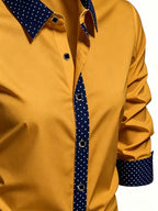 Men Full Sleeve Yellow Casual Shirt (SKU-013)