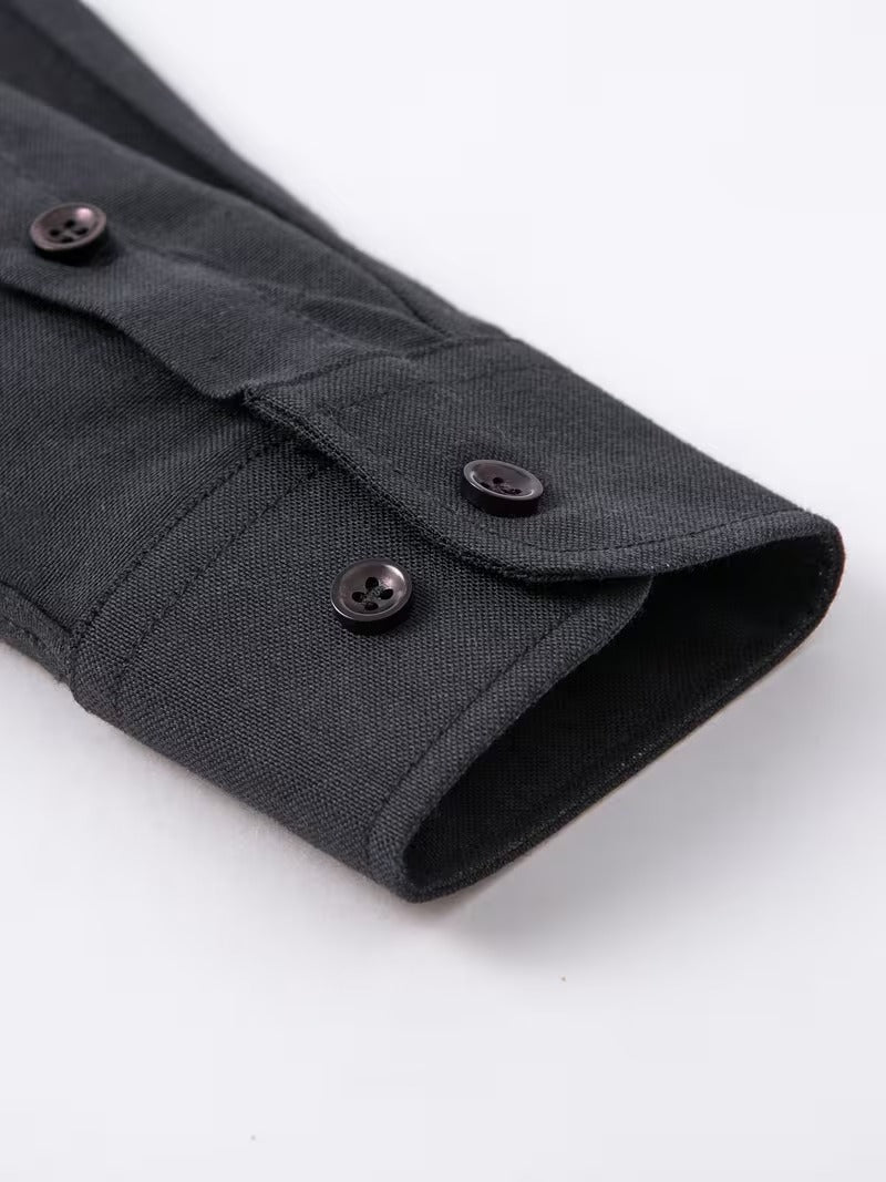 Men's Oxford Long-sleeved Shirt (SKU-2S-38)