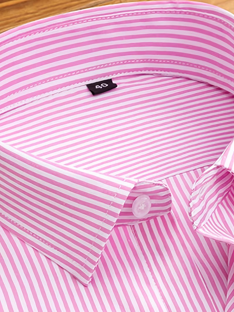 Two-Piece Set of Men'S Striped Shirts for Spring (SKU-2S-02)