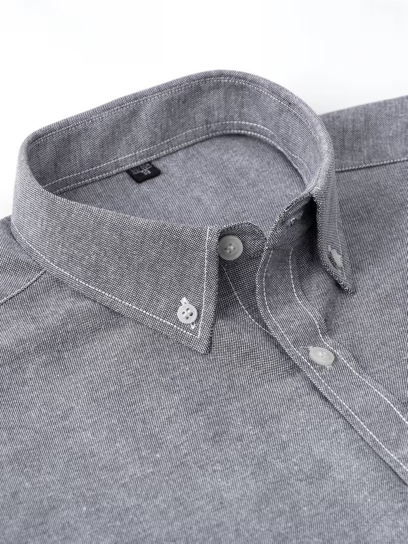 Men's Oxford Long-sleeved Shirt (SKU-2S-38)