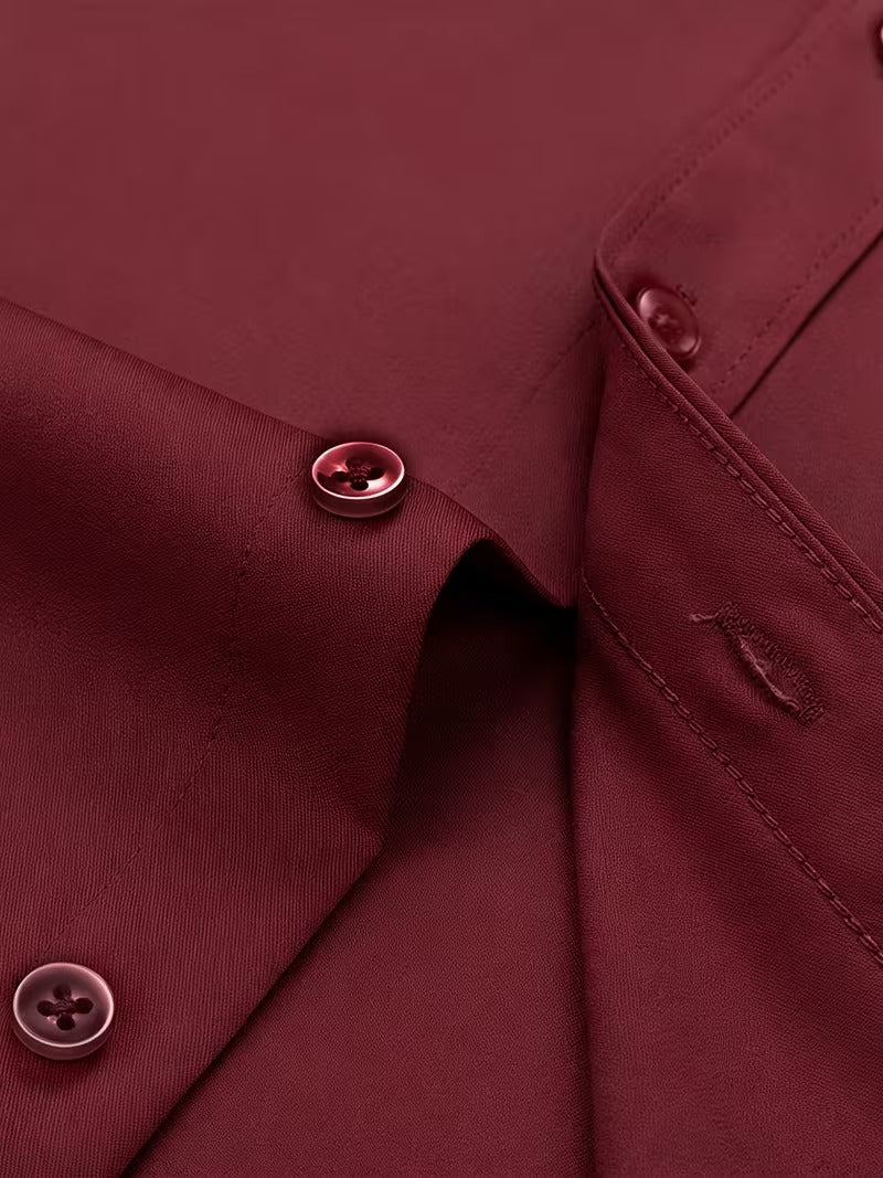 2pcs Set Classic Solid Color Light Business Shirt (SKU-2S-04)