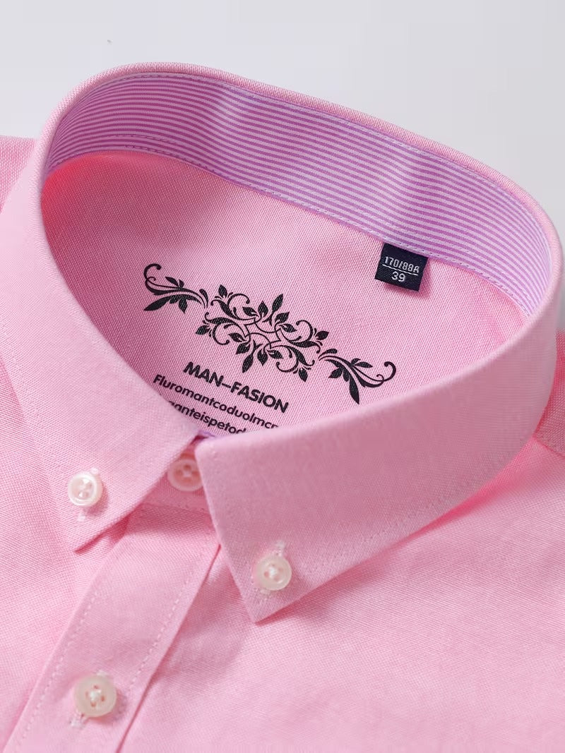 Classic Oxford Cloth Men'S Long-Sleeve Shirts (SKU-2S-28)