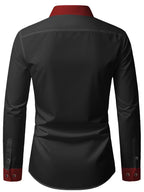 Men Full Sleeve Red and Black Casual Shirt (SKU-020)