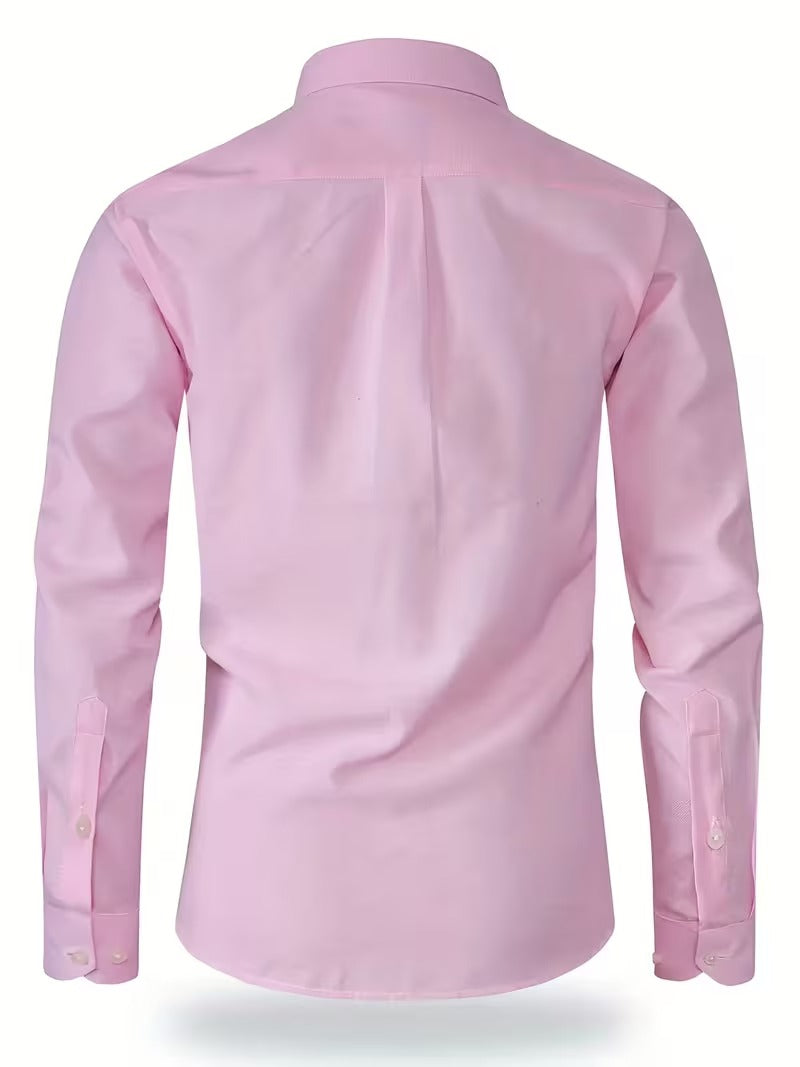 Classic Oxford Cloth Men'S Long-Sleeve Shirts (SKU-2S-28)