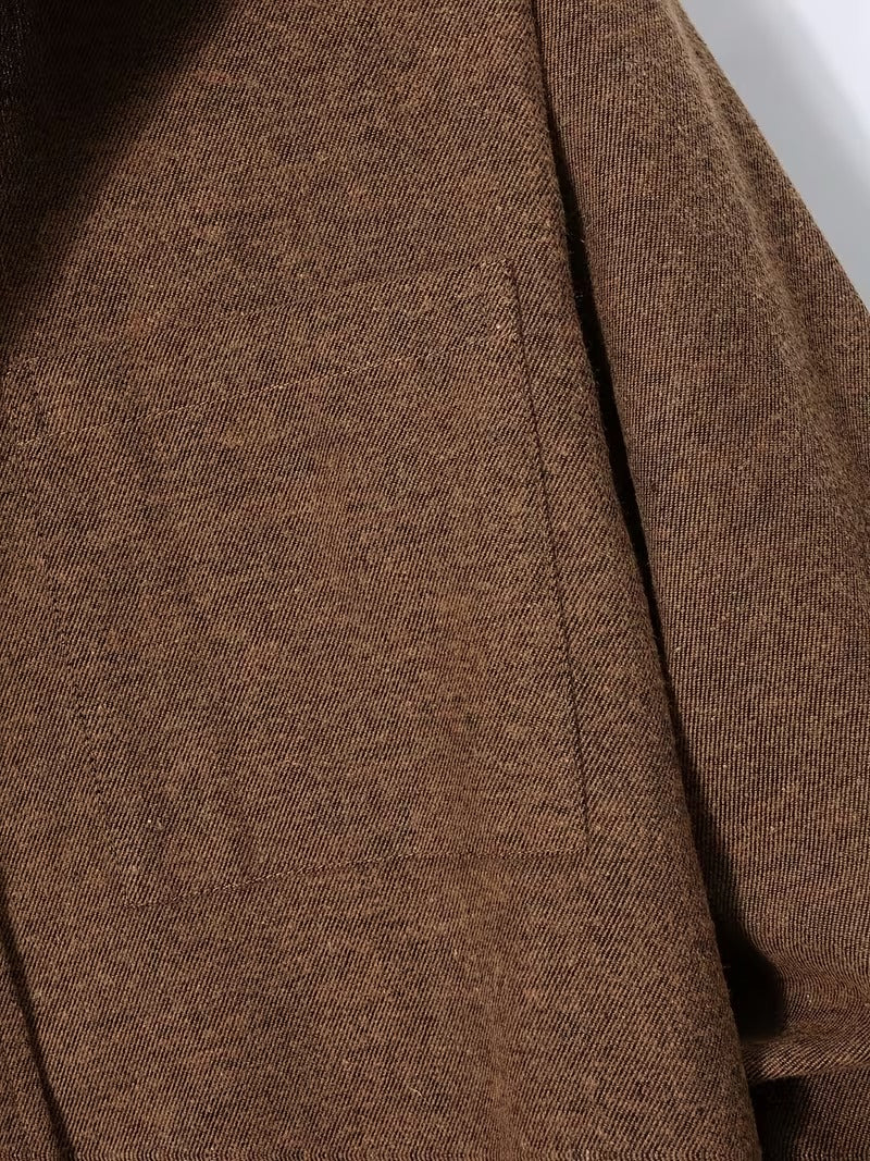 Two-Pc Men'S Solid Color Long-Sleeved Shirt Fabric Details Twill (SKU-2S-08)