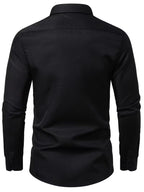 Men Full Sleeve Black Casual Shirt (SKU-022)
