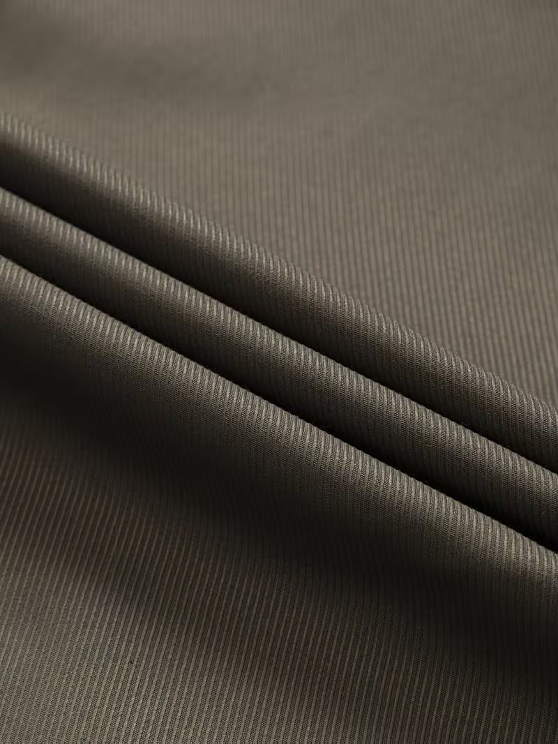 Two-Pc Men'S Solid Color Long-Sleeved Shirt Fabric Details Twill (SKU-2S-07)