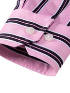 Men Full Sleeve Pink and Black Line Casual Shirt (SKU-017)