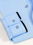 Men Full Sleeve Blue Casual Shirt (SKU-002)