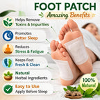 2-PACK Herbal Foot Detox Pads for Toxin Removal | Pain Relief Foot Patches for Feet Cleansing